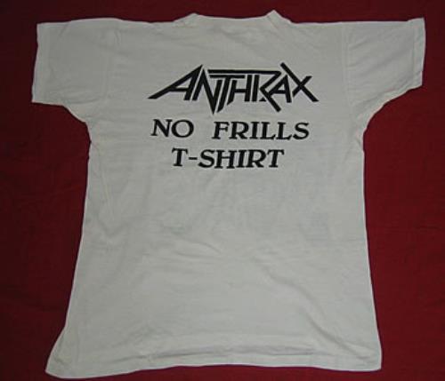 Anthrax No Frills - White - Large UK t-shirt (354857)